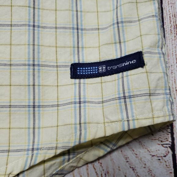 Trans one Men's Short Sleeved Button Down M - Picture 5 of 6